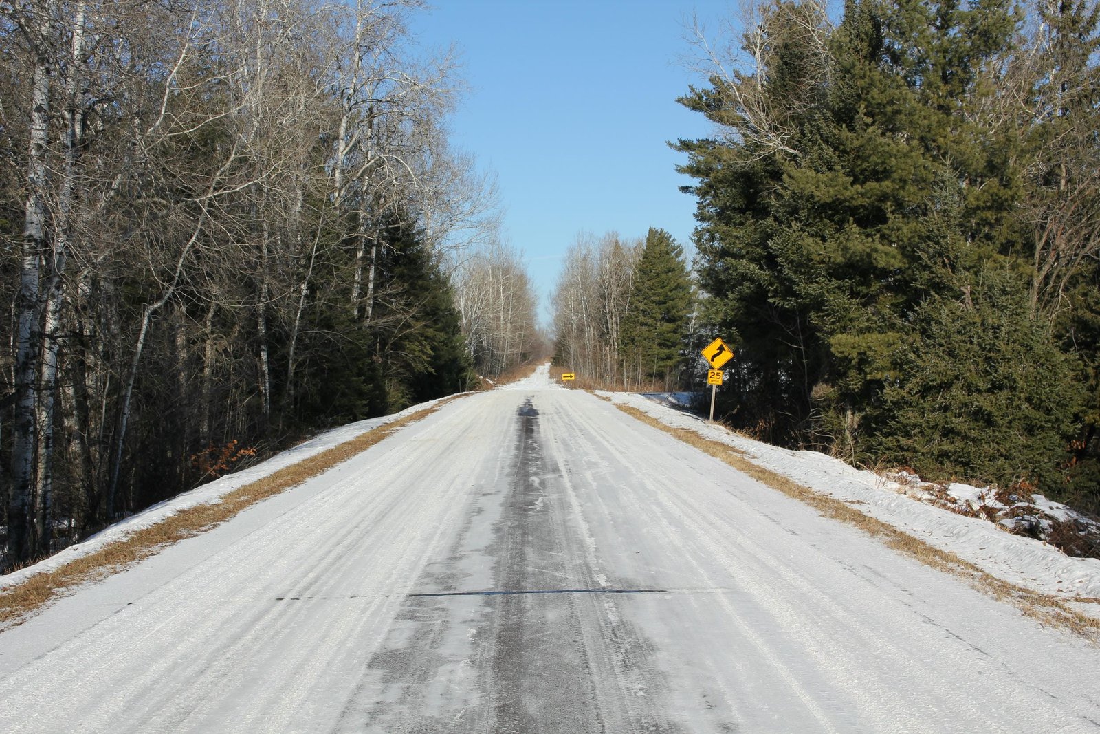 Looking north